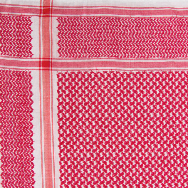 Traditional Authentic Red & White Keffiyeh Scarf - Palestinian Kufiya | Profits Donated to Gaza’s Children